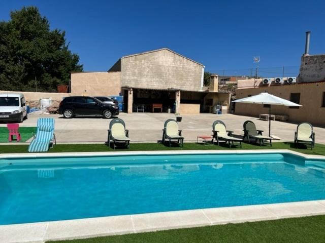 Villa Rural Con Amplia Piscina Campillo de Altobuey Bagian luar foto